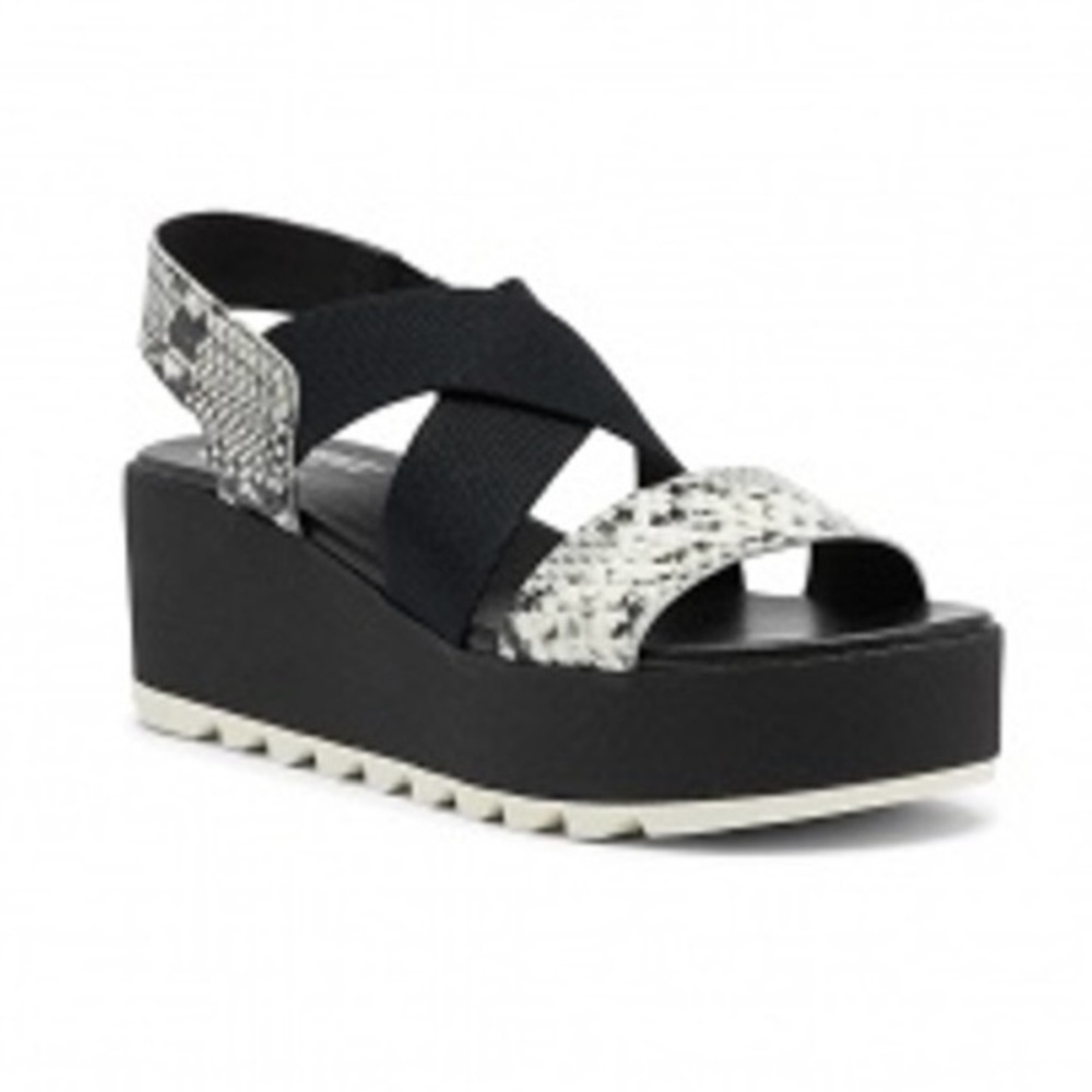 Sorel Cameron Flatform Slingback, black, Sz 8.5